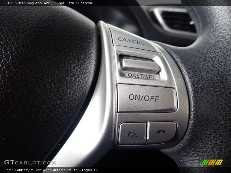 Super Black / Charcoal 2015 Nissan Rogue SV AWD