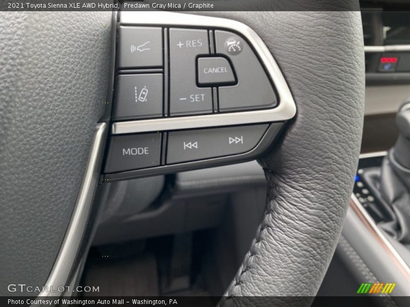 Predawn Gray Mica / Graphite 2021 Toyota Sienna XLE AWD Hybrid