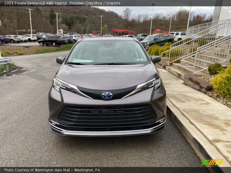 Predawn Gray Mica / Graphite 2021 Toyota Sienna XLE AWD Hybrid