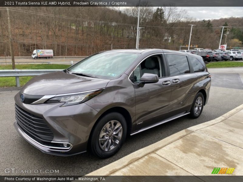 Predawn Gray Mica / Graphite 2021 Toyota Sienna XLE AWD Hybrid