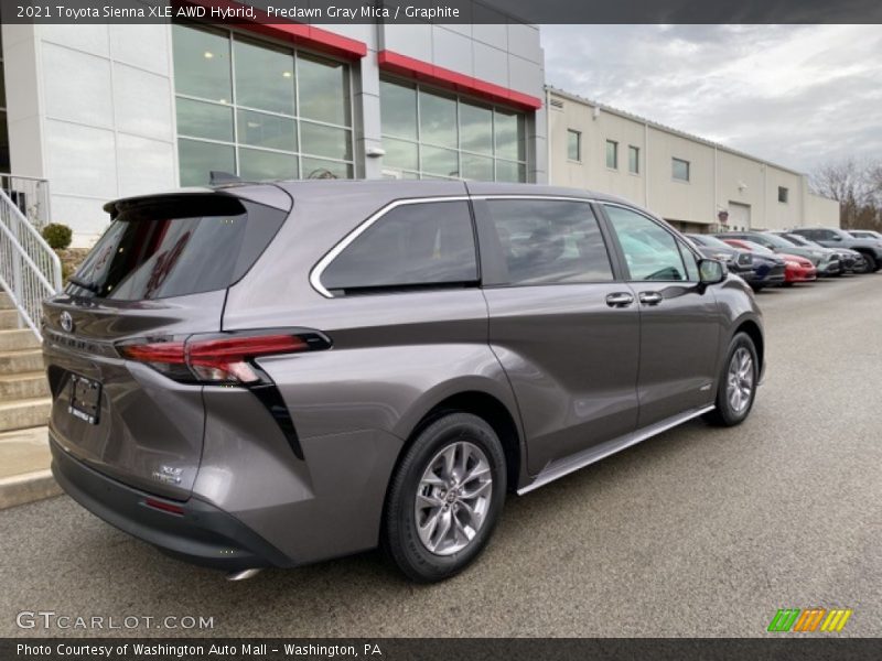 Predawn Gray Mica / Graphite 2021 Toyota Sienna XLE AWD Hybrid
