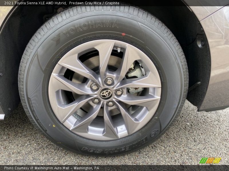 Predawn Gray Mica / Graphite 2021 Toyota Sienna XLE AWD Hybrid