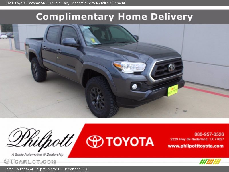 Magnetic Gray Metallic / Cement 2021 Toyota Tacoma SR5 Double Cab