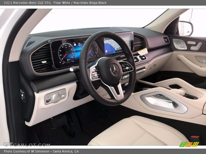 Polar White / Macchiato Beige/Black 2021 Mercedes-Benz GLE 350