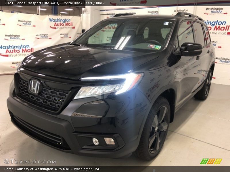 Crystal Black Pearl / Black 2021 Honda Passport Elite AWD