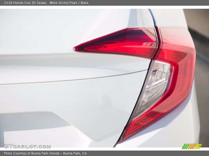 White Orchid Pearl / Black 2018 Honda Civic EX Sedan