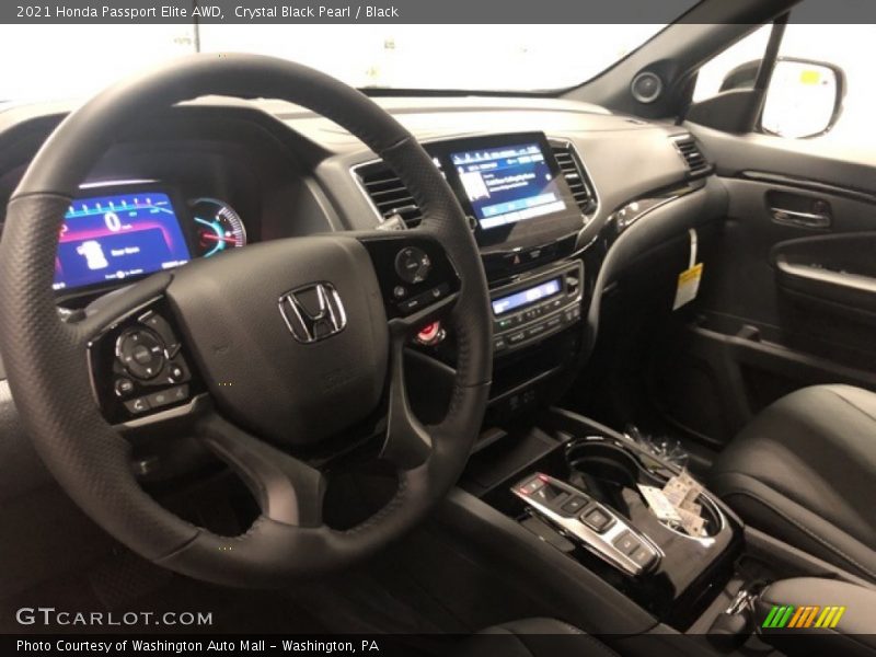 Crystal Black Pearl / Black 2021 Honda Passport Elite AWD