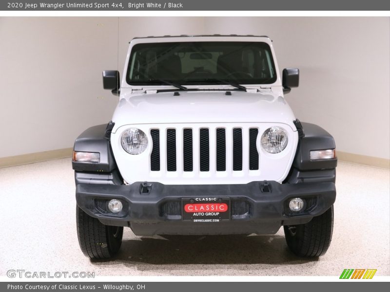 Bright White / Black 2020 Jeep Wrangler Unlimited Sport 4x4