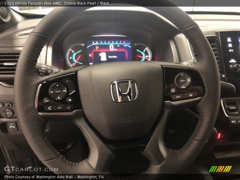 Crystal Black Pearl / Black 2021 Honda Passport Elite AWD