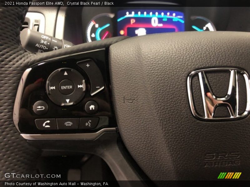 Crystal Black Pearl / Black 2021 Honda Passport Elite AWD
