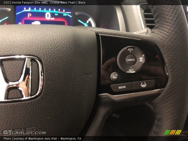 Crystal Black Pearl / Black 2021 Honda Passport Elite AWD