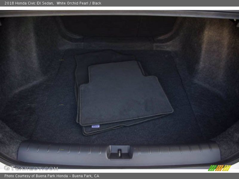 White Orchid Pearl / Black 2018 Honda Civic EX Sedan