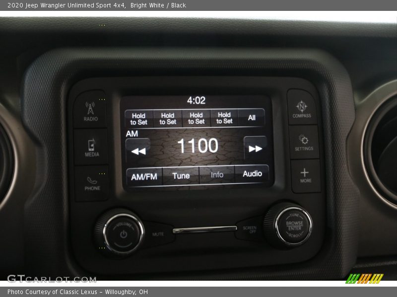 Bright White / Black 2020 Jeep Wrangler Unlimited Sport 4x4