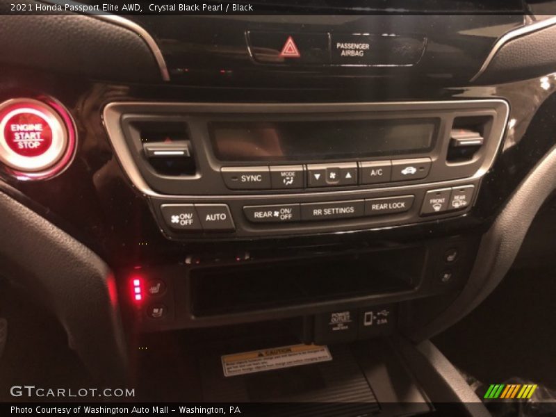 Crystal Black Pearl / Black 2021 Honda Passport Elite AWD
