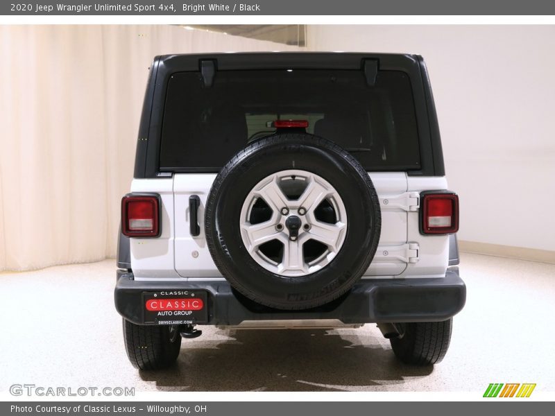 Bright White / Black 2020 Jeep Wrangler Unlimited Sport 4x4