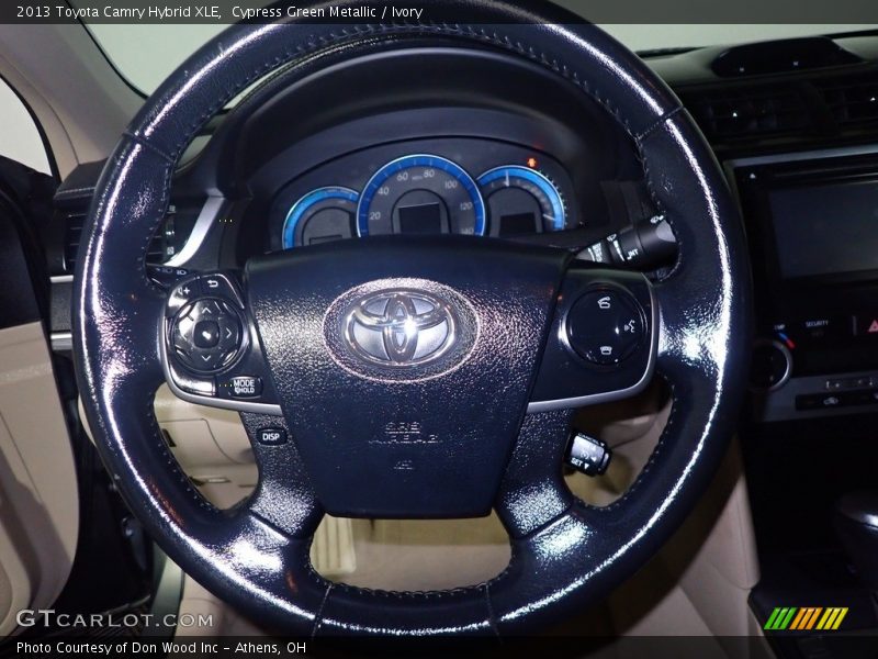 Cypress Green Metallic / Ivory 2013 Toyota Camry Hybrid XLE