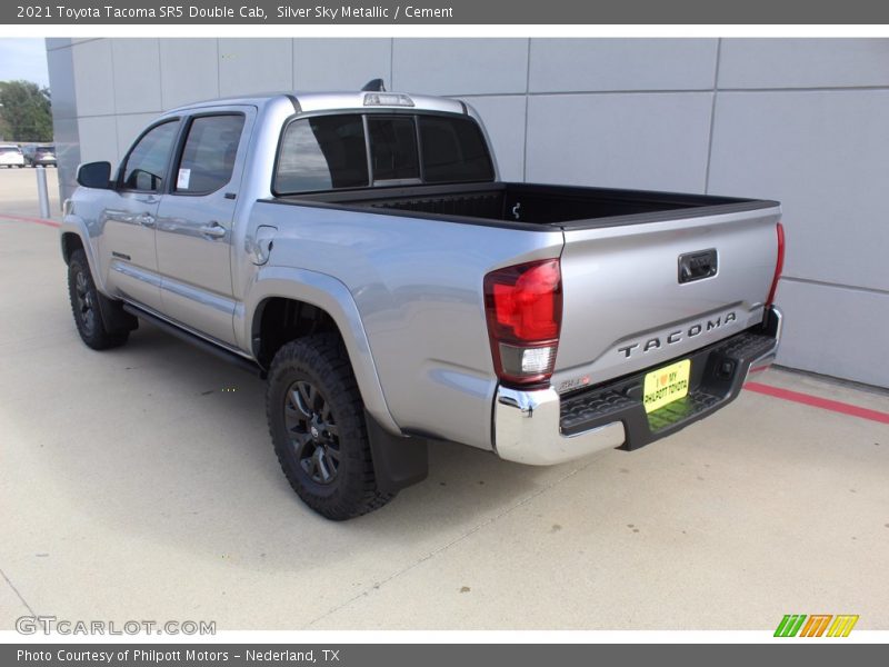Silver Sky Metallic / Cement 2021 Toyota Tacoma SR5 Double Cab