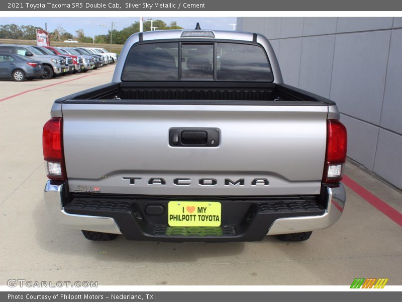 Silver Sky Metallic / Cement 2021 Toyota Tacoma SR5 Double Cab