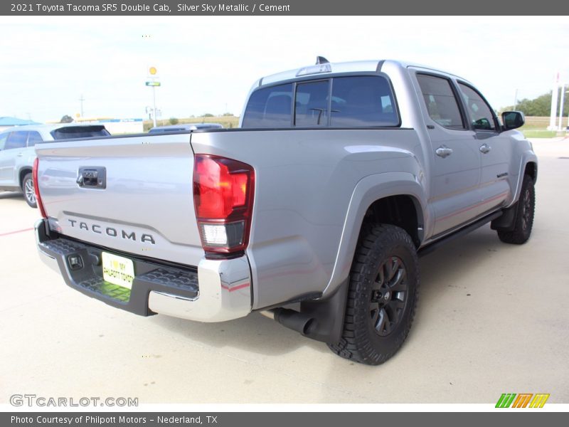 Silver Sky Metallic / Cement 2021 Toyota Tacoma SR5 Double Cab