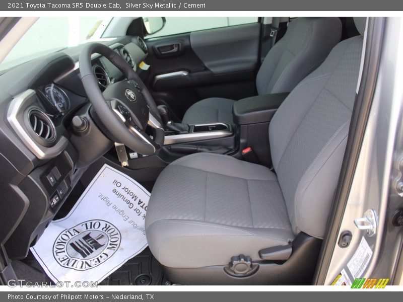 Silver Sky Metallic / Cement 2021 Toyota Tacoma SR5 Double Cab