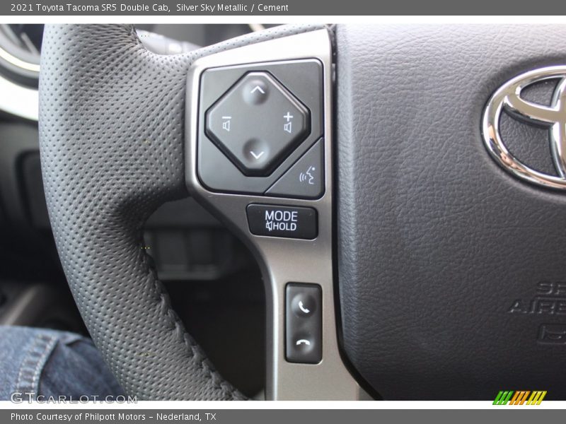 Silver Sky Metallic / Cement 2021 Toyota Tacoma SR5 Double Cab