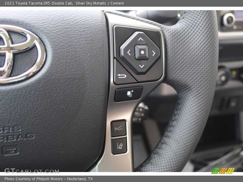 Silver Sky Metallic / Cement 2021 Toyota Tacoma SR5 Double Cab