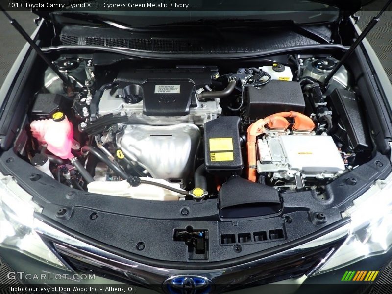 Cypress Green Metallic / Ivory 2013 Toyota Camry Hybrid XLE