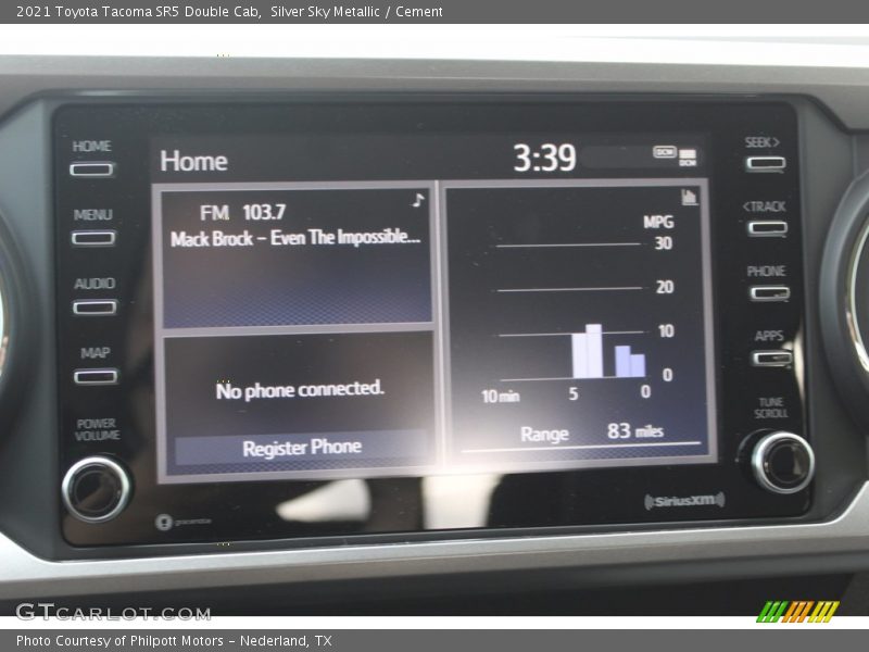 Silver Sky Metallic / Cement 2021 Toyota Tacoma SR5 Double Cab