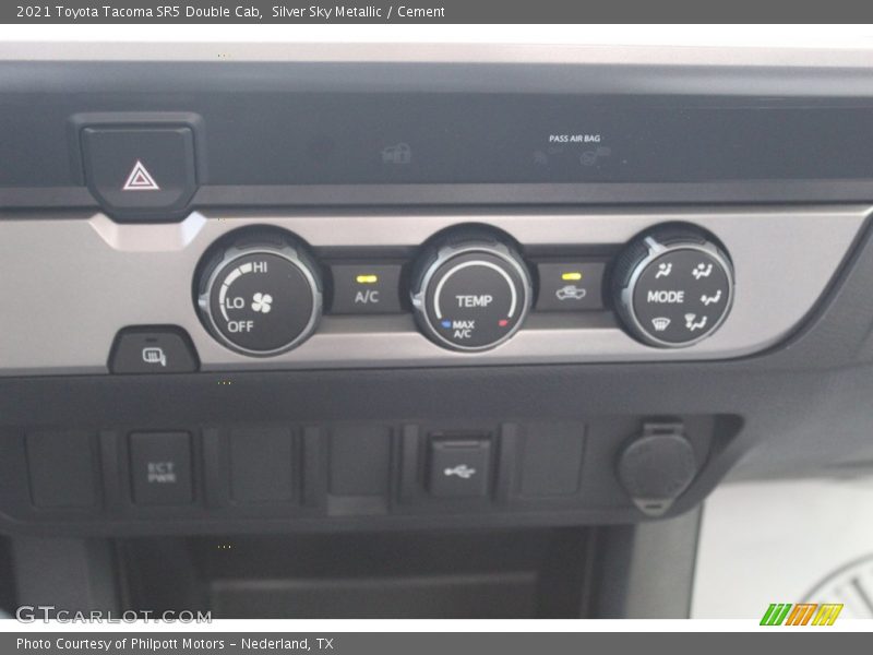 Silver Sky Metallic / Cement 2021 Toyota Tacoma SR5 Double Cab
