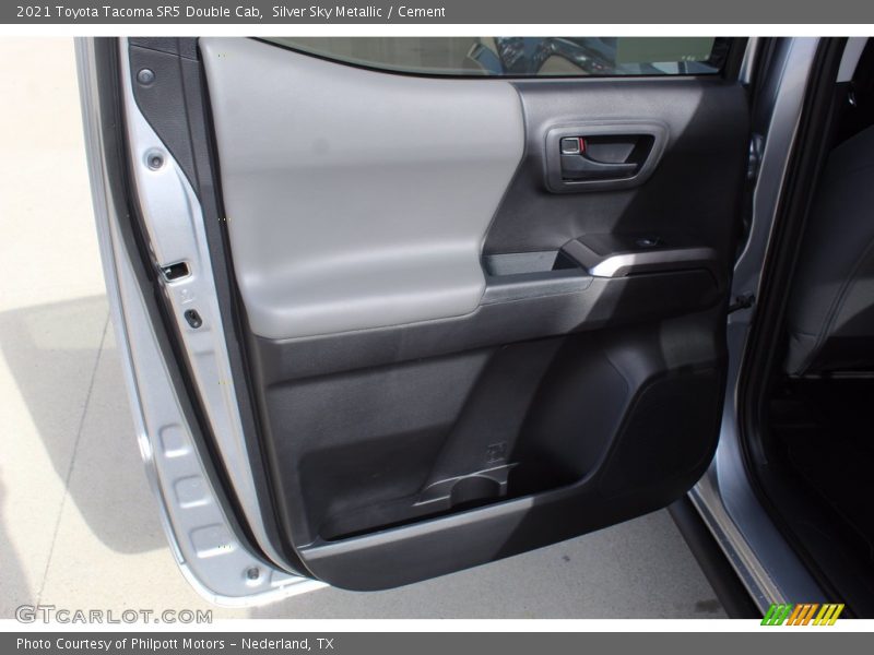 Silver Sky Metallic / Cement 2021 Toyota Tacoma SR5 Double Cab