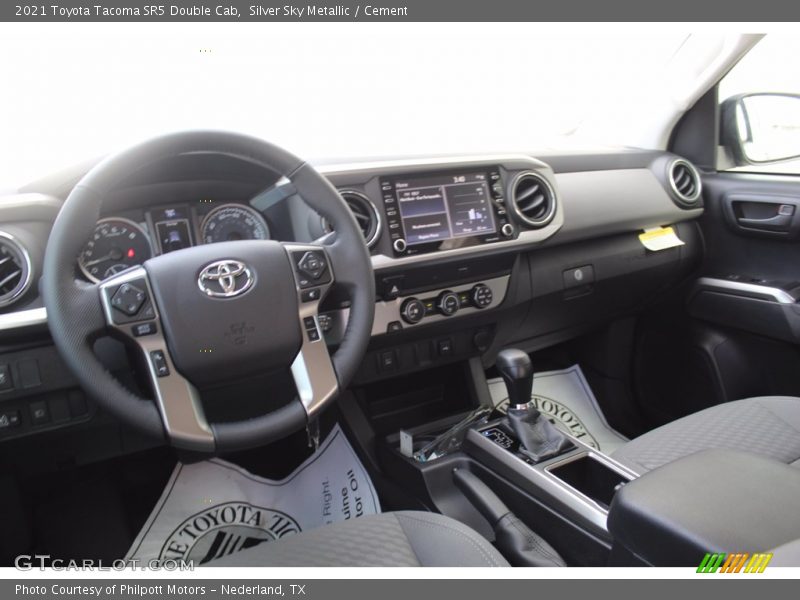 Silver Sky Metallic / Cement 2021 Toyota Tacoma SR5 Double Cab