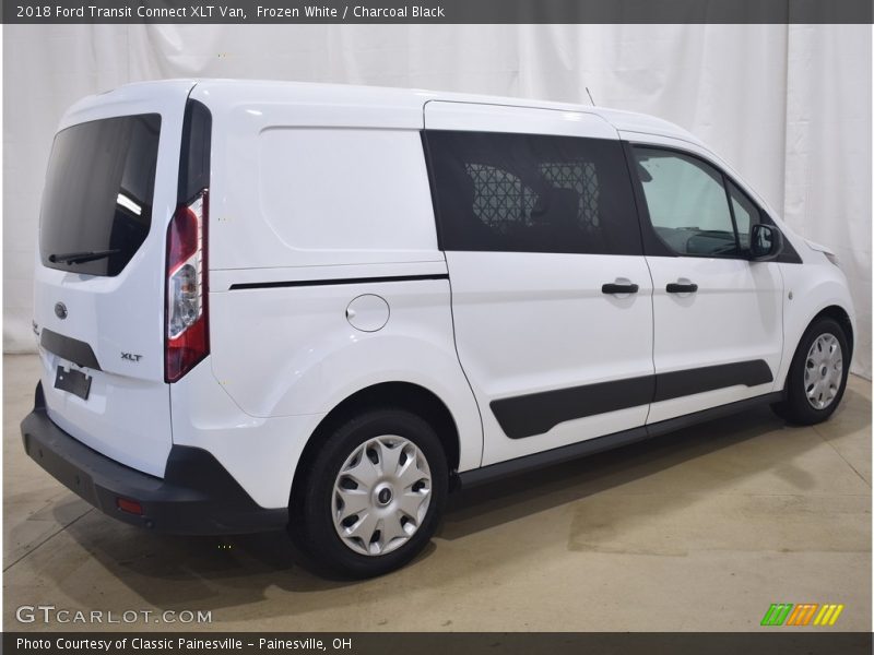 Frozen White / Charcoal Black 2018 Ford Transit Connect XLT Van