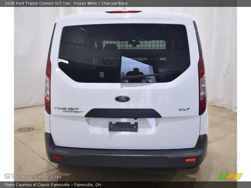 Frozen White / Charcoal Black 2018 Ford Transit Connect XLT Van