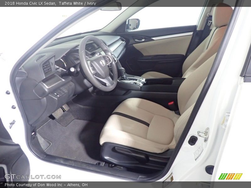 Taffeta White / Ivory 2018 Honda Civic LX Sedan
