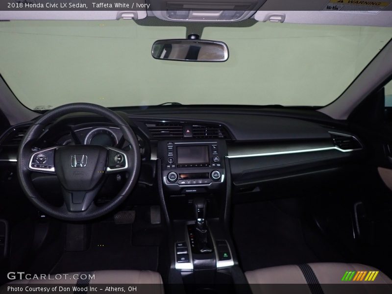 Taffeta White / Ivory 2018 Honda Civic LX Sedan