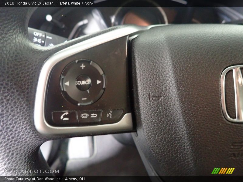 Taffeta White / Ivory 2018 Honda Civic LX Sedan