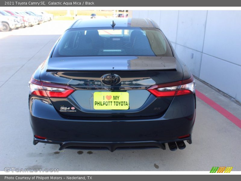 Galactic Aqua Mica / Black 2021 Toyota Camry SE
