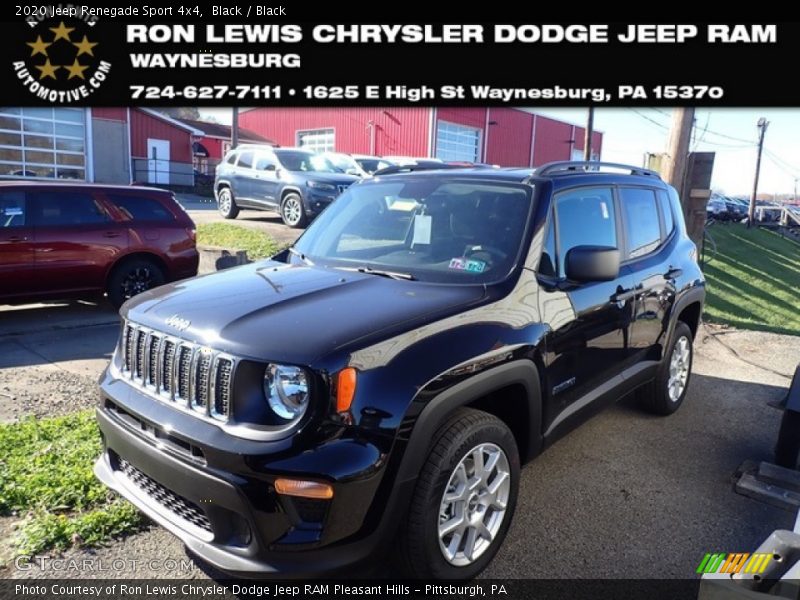 Black / Black 2020 Jeep Renegade Sport 4x4