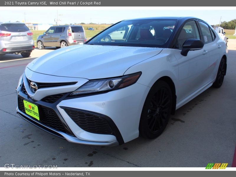 Wind Chill Pearl / Cockpit Red 2021 Toyota Camry XSE