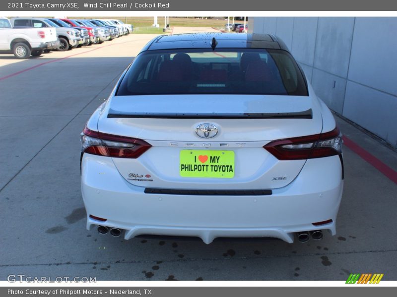 Wind Chill Pearl / Cockpit Red 2021 Toyota Camry XSE