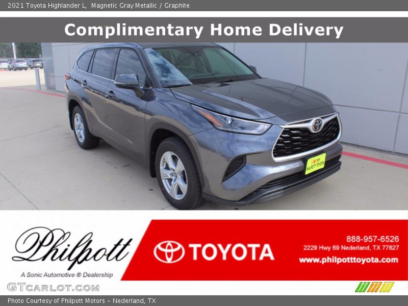 Magnetic Gray Metallic / Graphite 2021 Toyota Highlander L