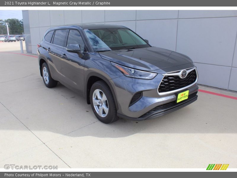 Magnetic Gray Metallic / Graphite 2021 Toyota Highlander L