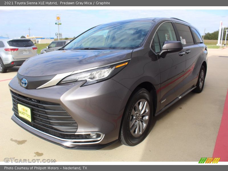 Predawn Gray Mica / Graphite 2021 Toyota Sienna XLE Hybrid