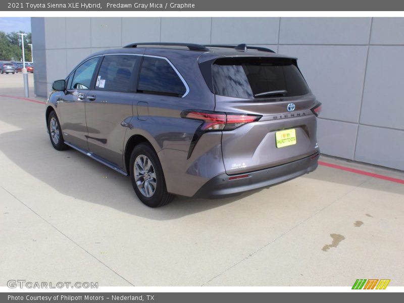 Predawn Gray Mica / Graphite 2021 Toyota Sienna XLE Hybrid