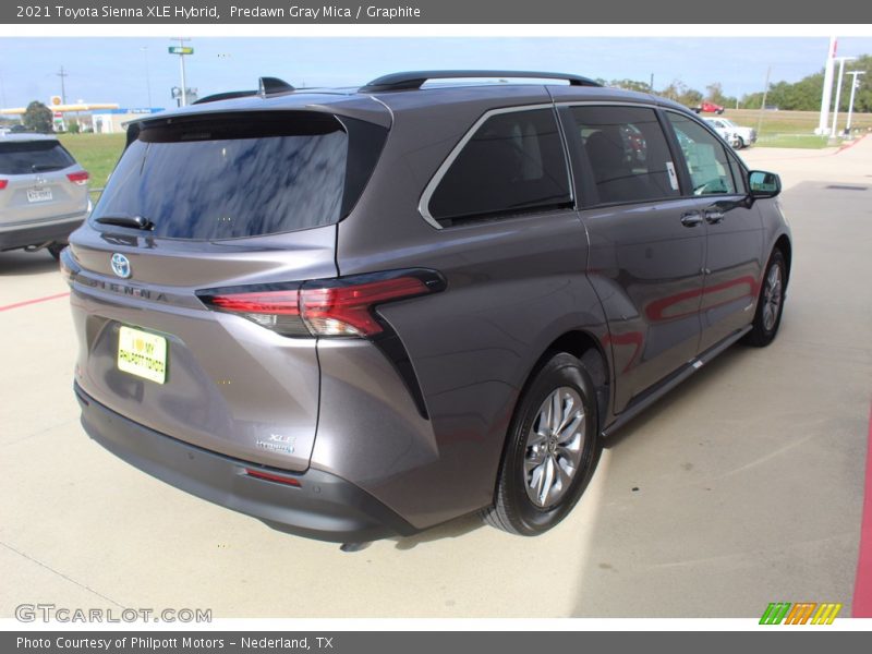 Predawn Gray Mica / Graphite 2021 Toyota Sienna XLE Hybrid