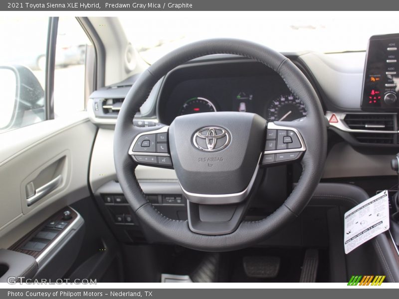 Predawn Gray Mica / Graphite 2021 Toyota Sienna XLE Hybrid