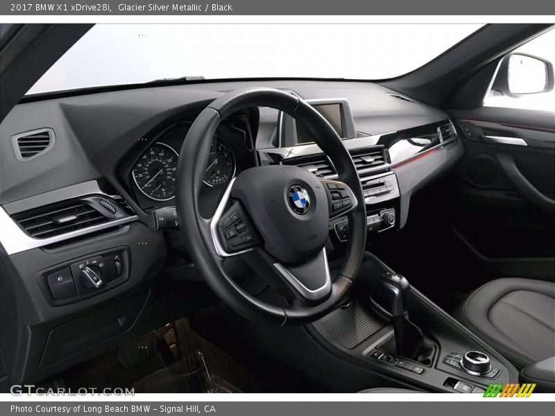Glacier Silver Metallic / Black 2017 BMW X1 xDrive28i
