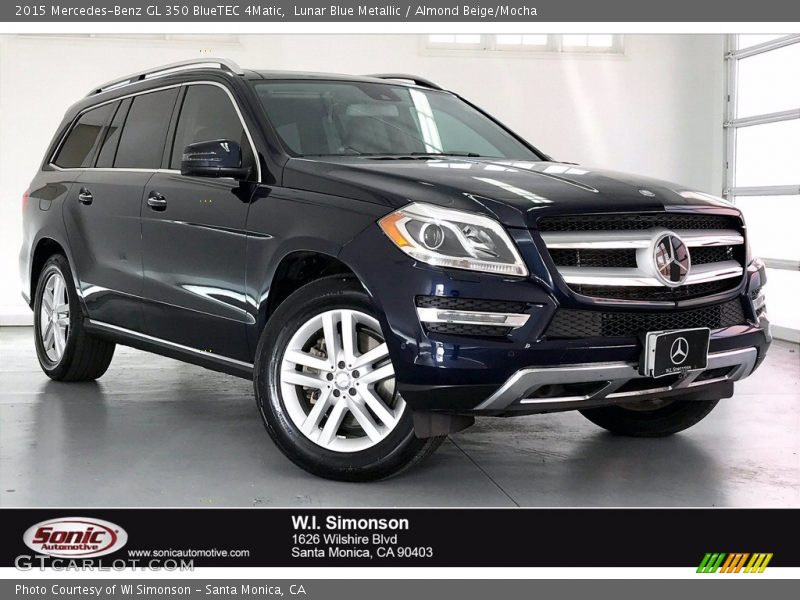 Lunar Blue Metallic / Almond Beige/Mocha 2015 Mercedes-Benz GL 350 BlueTEC 4Matic