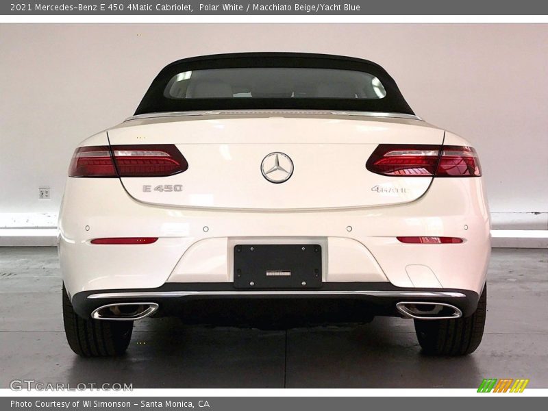 Polar White / Macchiato Beige/Yacht Blue 2021 Mercedes-Benz E 450 4Matic Cabriolet