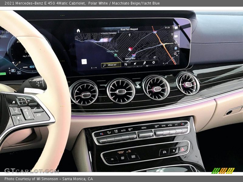 Controls of 2021 E 450 4Matic Cabriolet